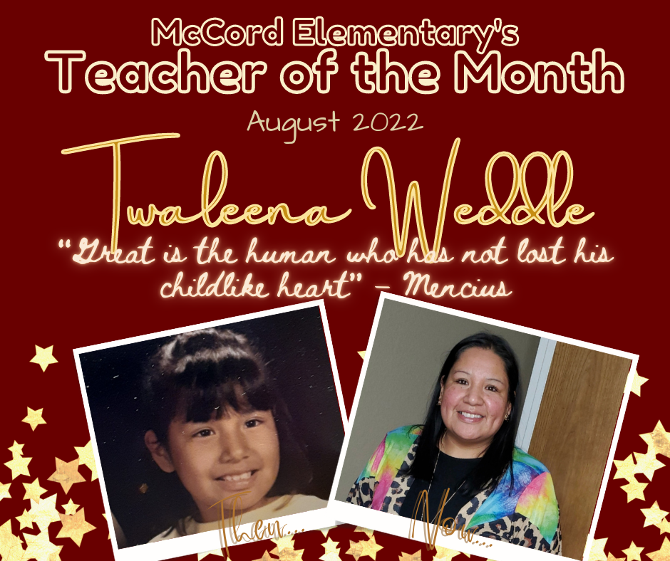 August Teacher of the Month